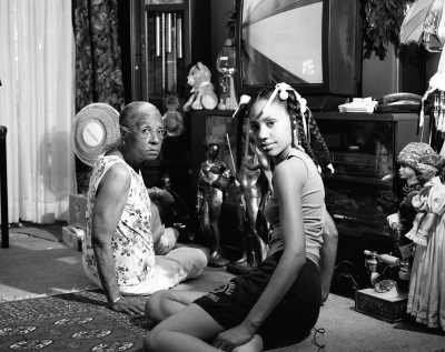 Grandma Ruby and Me Series: The Notion of Family, 2005. LaToya Ruby Frazier, American, born 1982. Gelatin silver print, 19 1/4 x 23 7/8 in.  Image courtesy of Seattle Art Museum.  
